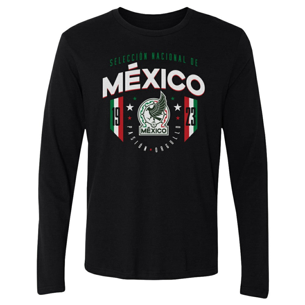 Mexico National Team 500 Level 1923 Long Sleeve T-Shirt Black - FIFA World CUP