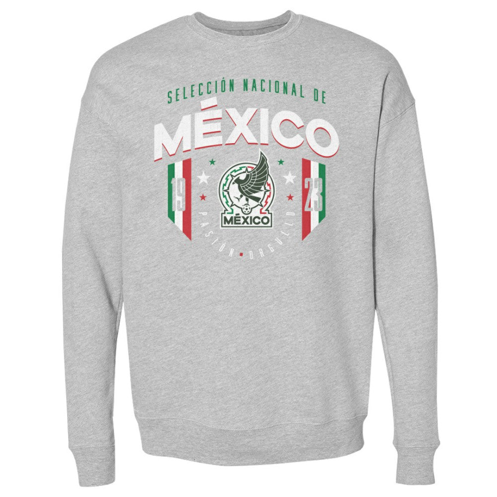 Mexico National Team 500 Level 1923 Pullover Sweatshirt Heather Gray - FIFA World CUP
