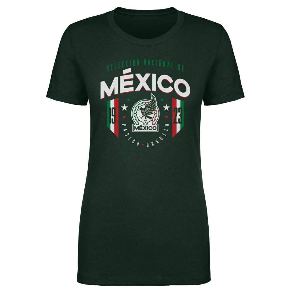 Mexico National Team 500 Level Women's 1923 T-Shirt Forest Green - FIFA World CUP