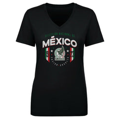 Mexico National Team 500 Level Women's V-Neck T-Shirt Black - FIFA World CUP