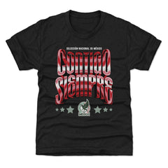 Mexico National Team 500 Level Youth Contigo Siempre Vintage T-Shirt Black - FIFA World CUP
