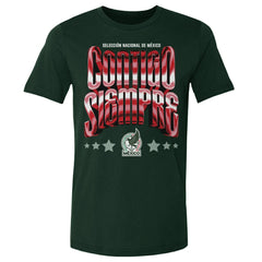 Mexico National Team 500 Level Contigo Siempre Vintage T-Shirt Forest Green - FIFA World CUP