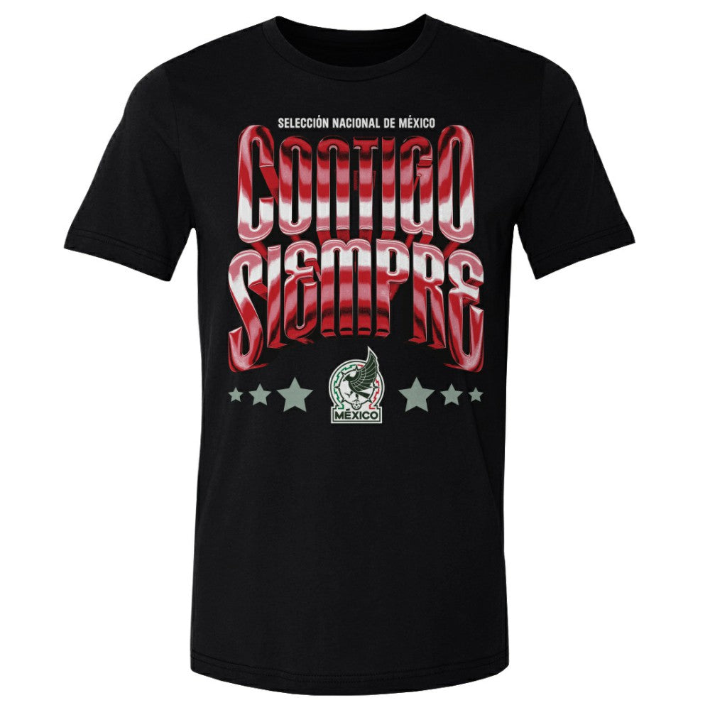 Mexico National Team 500 Level Contigo Siempre Vintage T-Shirt Black - FIFA World CUP