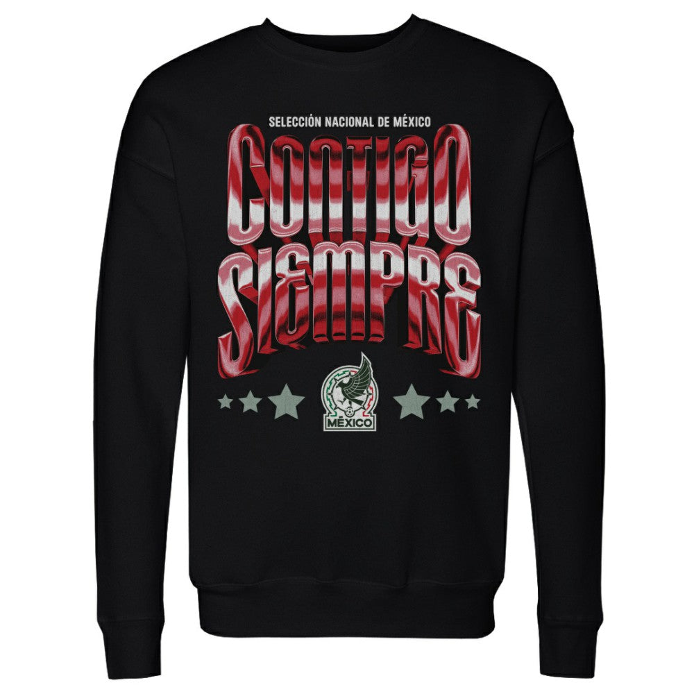 Mexico National Team 500 Level Contigo Siempre Vintage Pullover Sweatshirt Black - FIFA World CUP