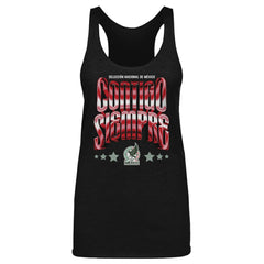 Mexico National Team 500 Level Women's Contigo Siempre Vintage Tri-Blend Tank Top Black - FIFA World CUP