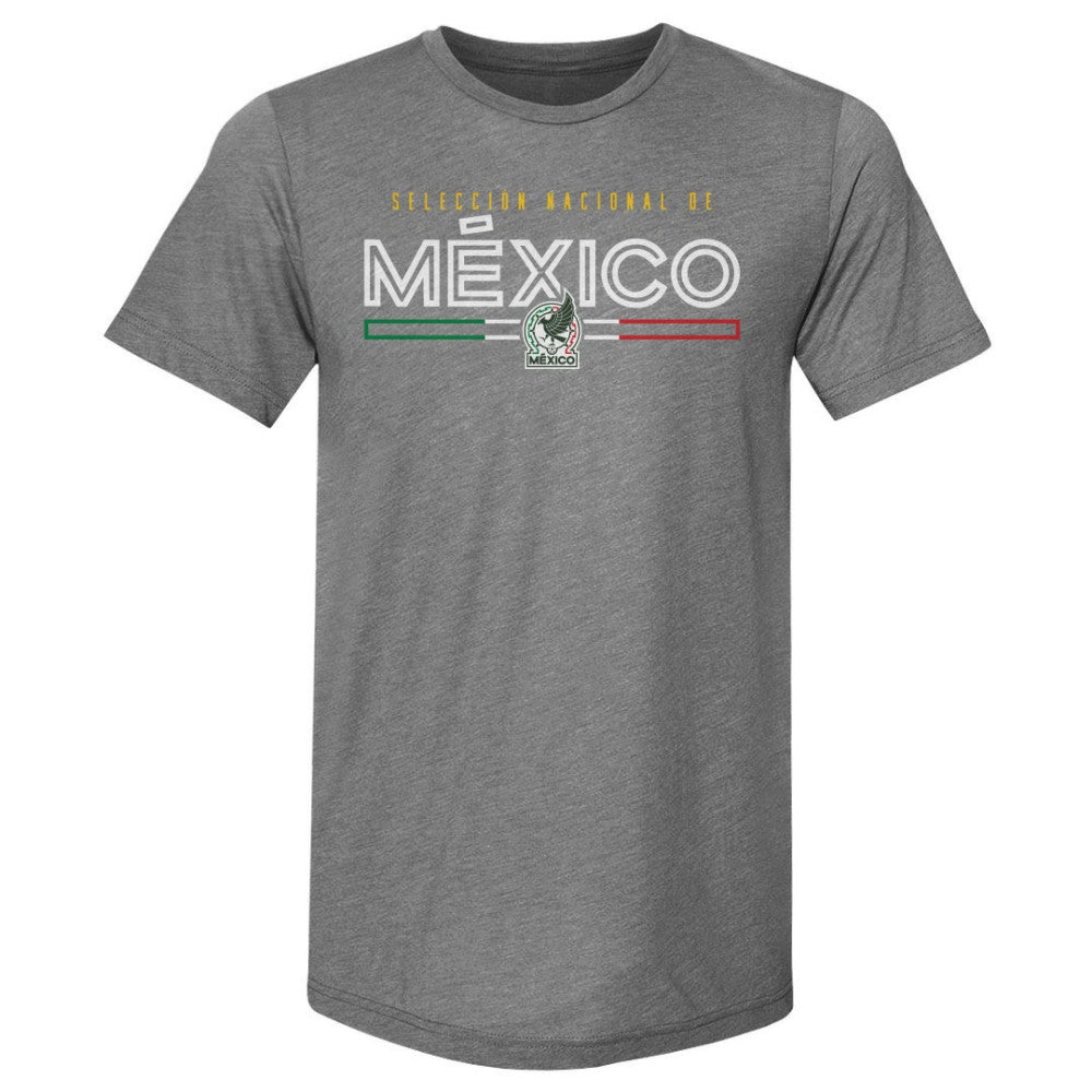 Mexico National Team 500 Level Inline Premium Tri-Blend T-Shirt Gray - FIFA World CUP