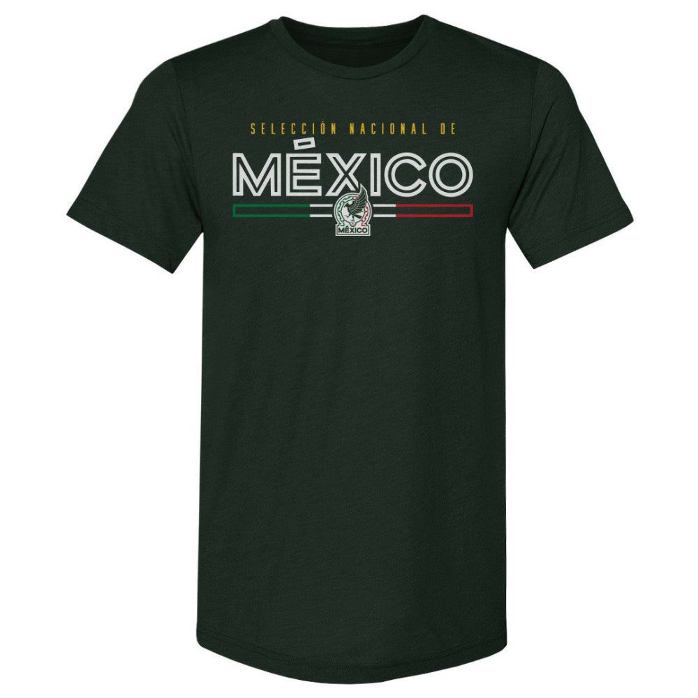 Mexico National Team 500 Level Inline Premium Tri-Blend T-Shirt Forest Green - FIFA World CUP