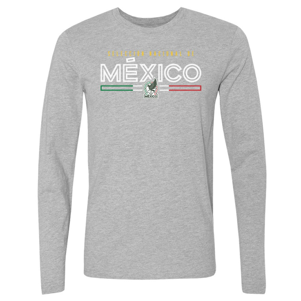 Mexico National Team 500 Level Inline Long Sleeve T-Shirt Heather Gray - FIFA World CUP