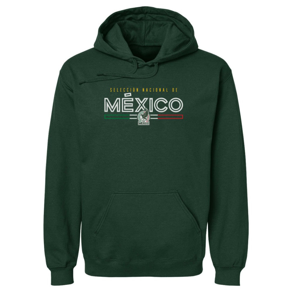 Mexico National Team 500 Level Inline Pullover Hoodie Forest Green - FIFA World CUP
