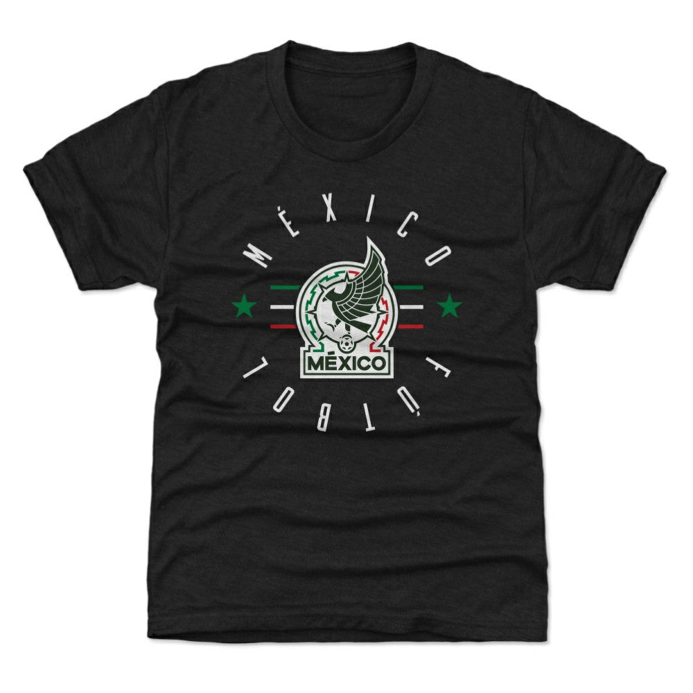 Mexico National Team 500 Level Youth Futbol T-Shirt Black - FIFA World CUP