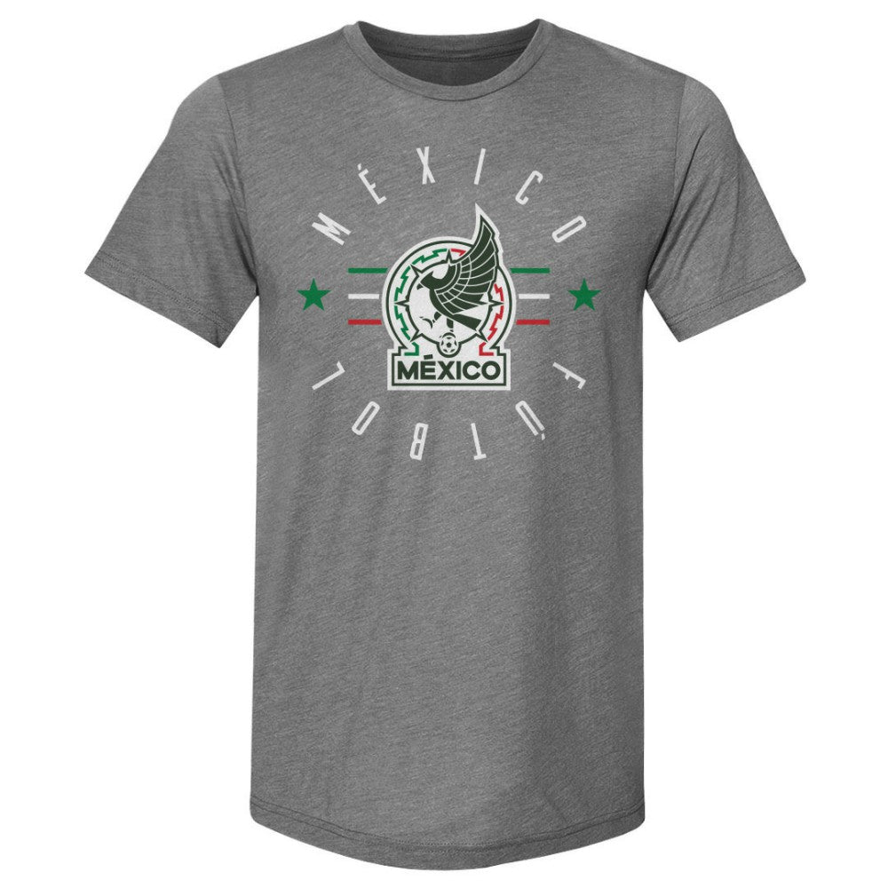 Mexico National Team 500 Level Futbol Premium Tri-Blend T-Shirt Gray - FIFA World CUP