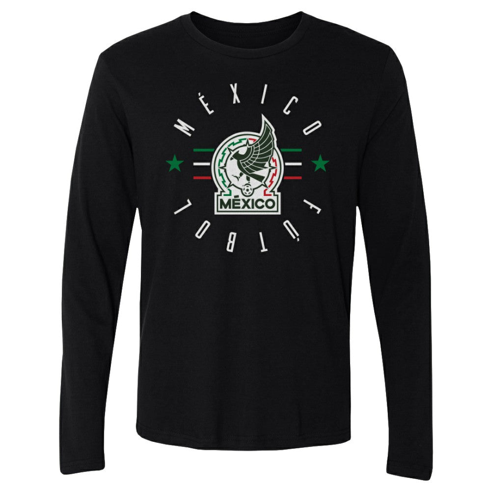Mexico National Team 500 Level Futbol Long Sleeve T-Shirt Black - FIFA World CUP