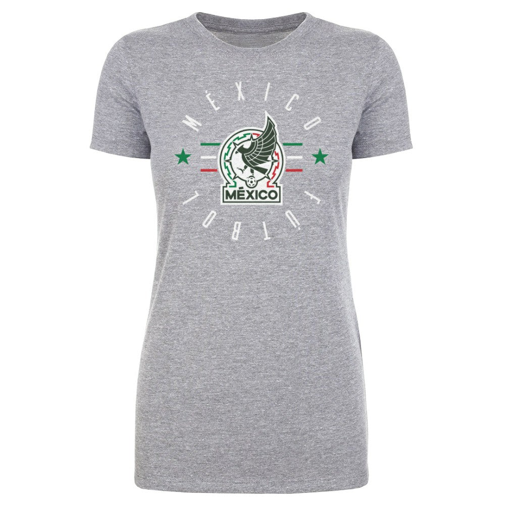 Mexico National Team 500 Level Women's Futbol T-Shirt Heather Gray - FIFA World CUP
