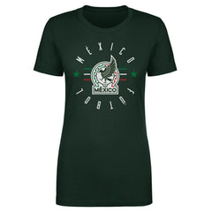 Mexico National Team 500 Level Women's Futbol T-Shirt Forest Green - FIFA World CUP