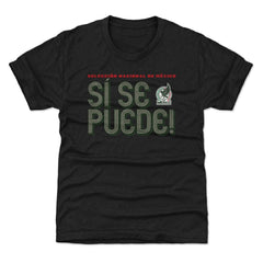 Mexico National Team 500 Level Youth Si Se Puede Inline Bold T-Shirt Black - FIFA World CUP
