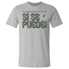 Mexico National Team 500 Level Si Se Puede Inline Bold T-Shirt Heather Gray - FIFA World CUP
