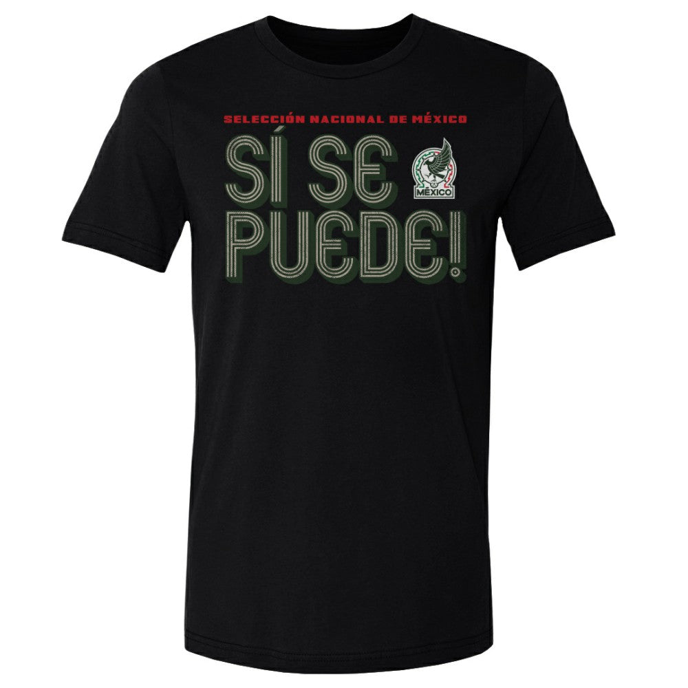 Mexico National Team 500 Level Si Se Puede Inline Bold T-Shirt Black - FIFA World CUP