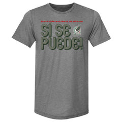 Mexico National Team 500 Level Si Se Puede Inline Bold Premium Tri-Blend T-Shirt Gray - FIFA World CUP