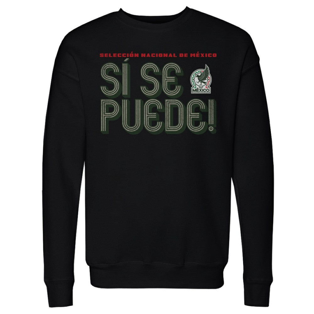 Mexico National Team 500 Level Si Se Puede Inline Bold Pullover Sweatshirt Black - FIFA World CUP