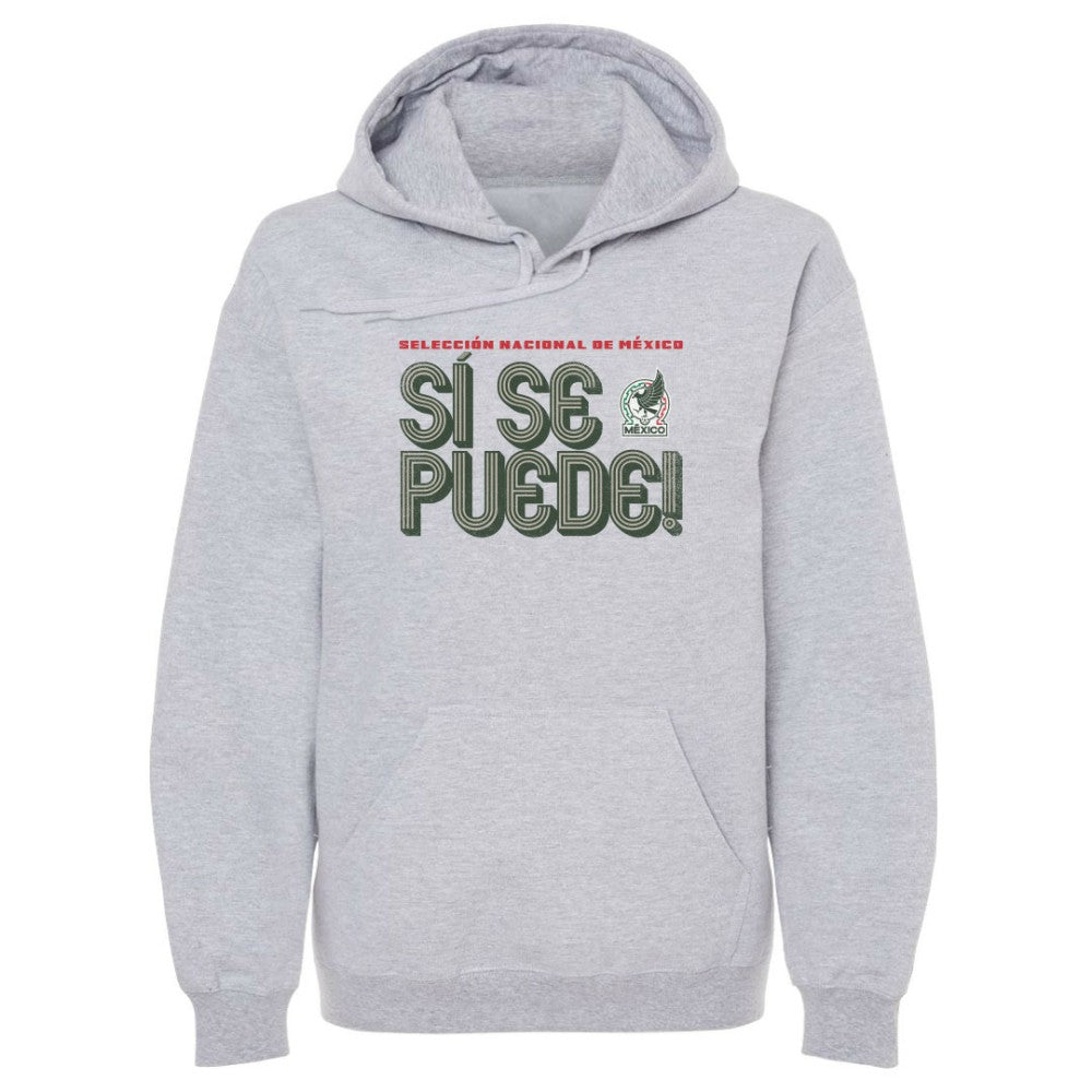 Mexico National Team 500 Level Si Se Puede Inline Bold Pullover Hoodie Gray - FIFA World CUP