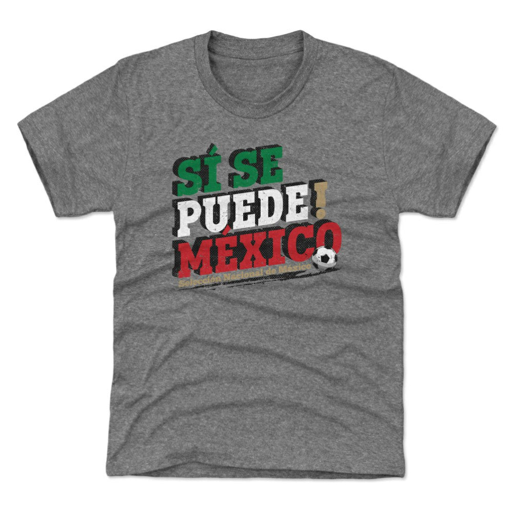 Mexico National Team 500 Level Youth Si Se Puede T-Shirt Gray - FIFA World CUP