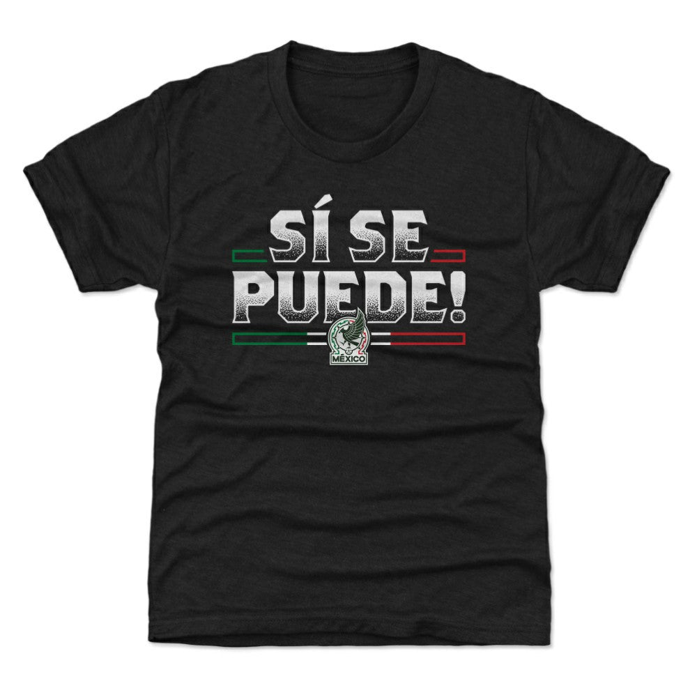 Mexico National Team 500 Level Youth Si Se Puede T-Shirt Black - FIFA World CUP