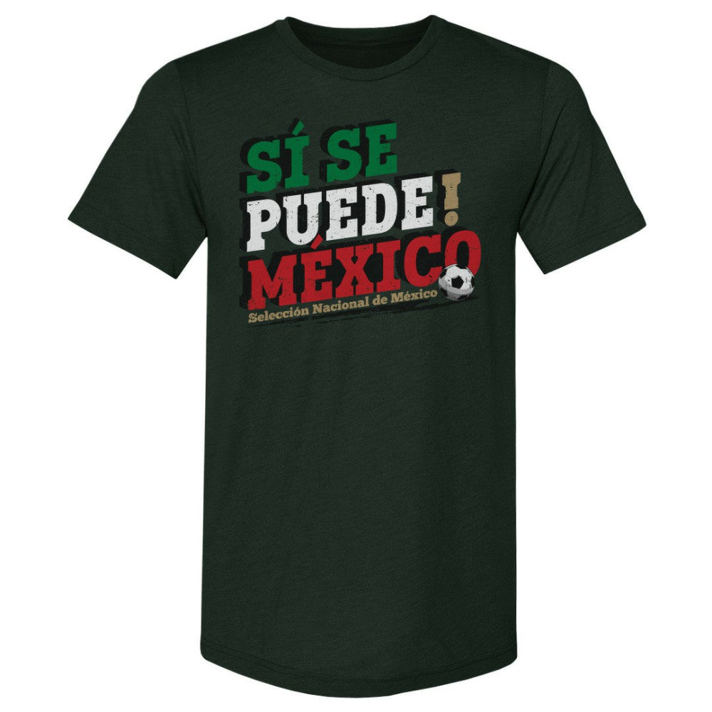 Mexico National Team 500 Level Si Se Puede Premium Tri-Blend T-Shirt Forest Green - FIFA World CUP