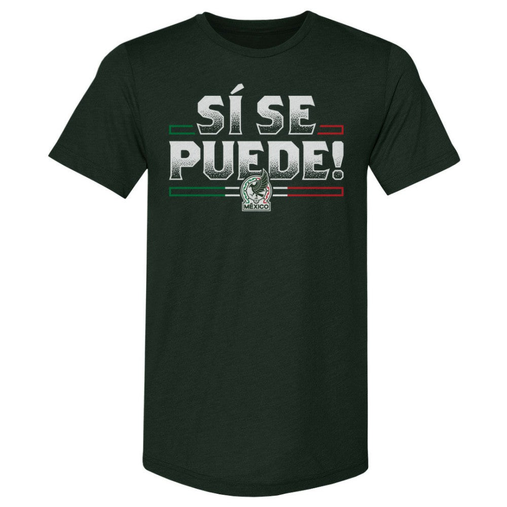Mexico National Team 500 Level Si Se Puede Premium Tri-Blend T-Shirt Forest Green - FIFA World CUP