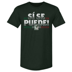 Mexico National Team 500 Level Si Se Puede Premium Tri-Blend T-Shirt Forest Green - FIFA World CUP