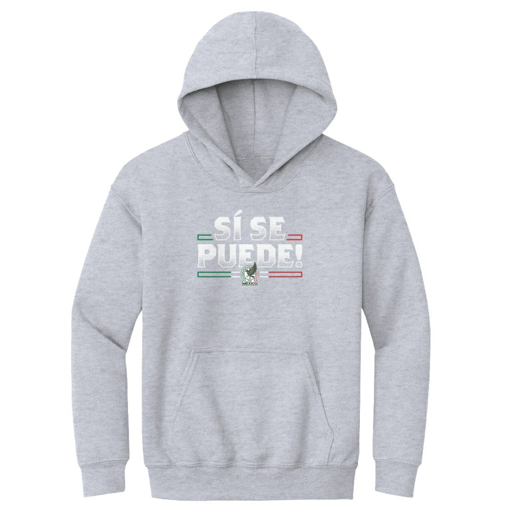 Mexico National Team 500 Level Youth Si Se Puede Pullover Hoodie Gray - FIFA World CUP