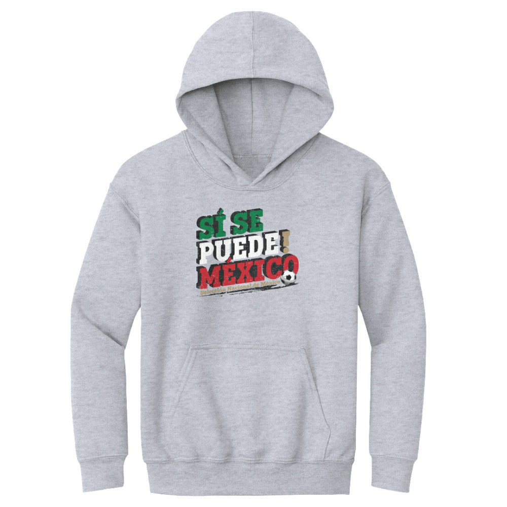 Mexico National Team 500 Level Youth Si Se Puede Pullover Hoodie Gray - FIFA World CUP