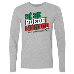 Mexico National Team 500 Level Si Se Puede Long Sleeve T-Shirt Heather Gray - FIFA World CUP