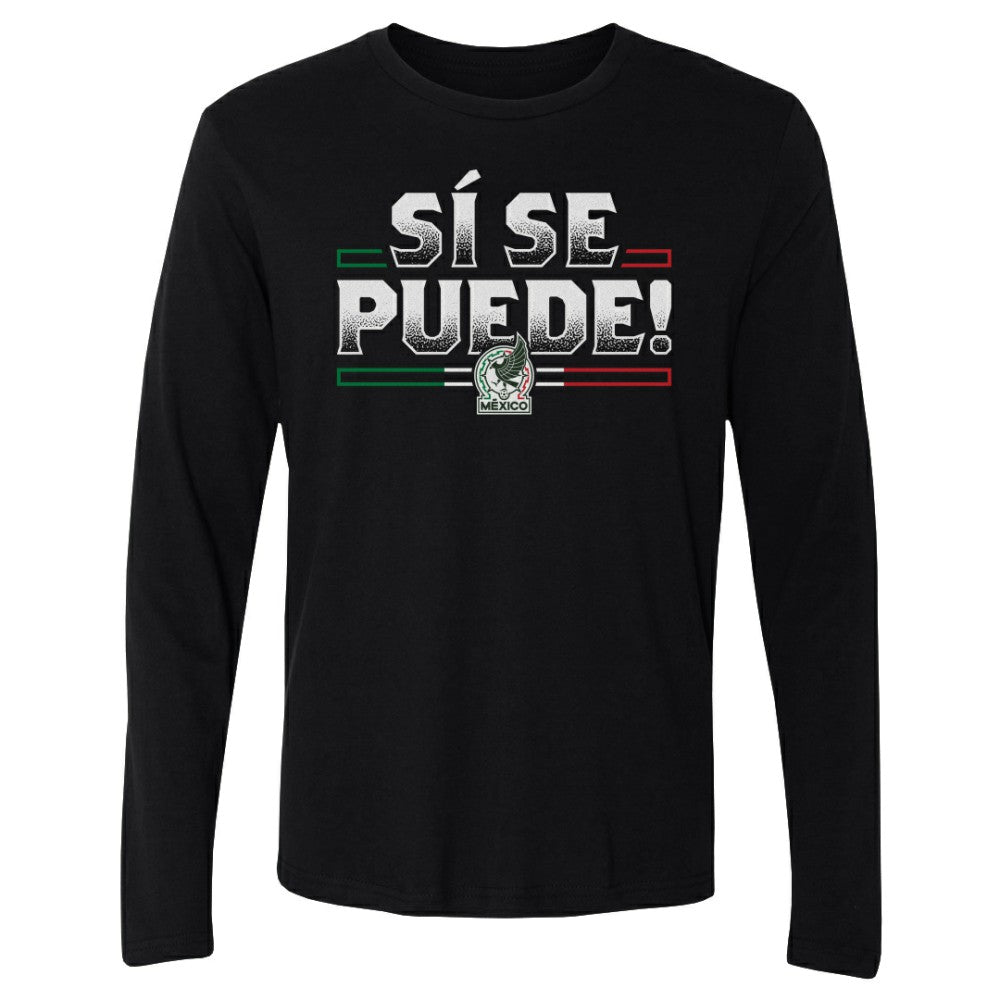 Mexico National Team 500 Level Si Se Puede Long Sleeve T-Shirt Black - FIFA World CUP