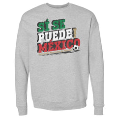 Mexico National Team 500 Level Si Se Puede Pullover Sweatshirt Heather Gray - FIFA World CUP