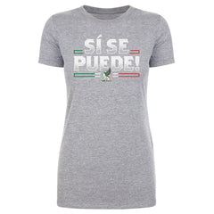 Mexico National Team 500 Level Women's Si Se Puede T-Shirt Heather Gray - FIFA World CUP