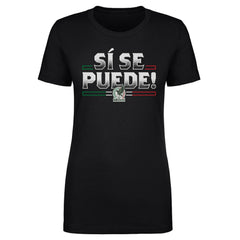 Mexico National Team 500 Level Women's Si Se Puede T-Shirt Black - FIFA World CUP