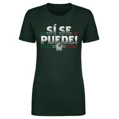 Mexico National Team 500 Level Women's Si Se Puede T-Shirt Forest Green - FIFA World CUP