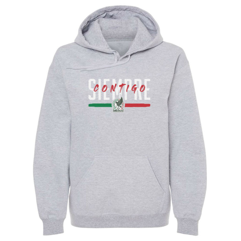 Mexico National Team 500 Level Siempre Contigo Pullover Hoodie Gray - FIFA World CUP