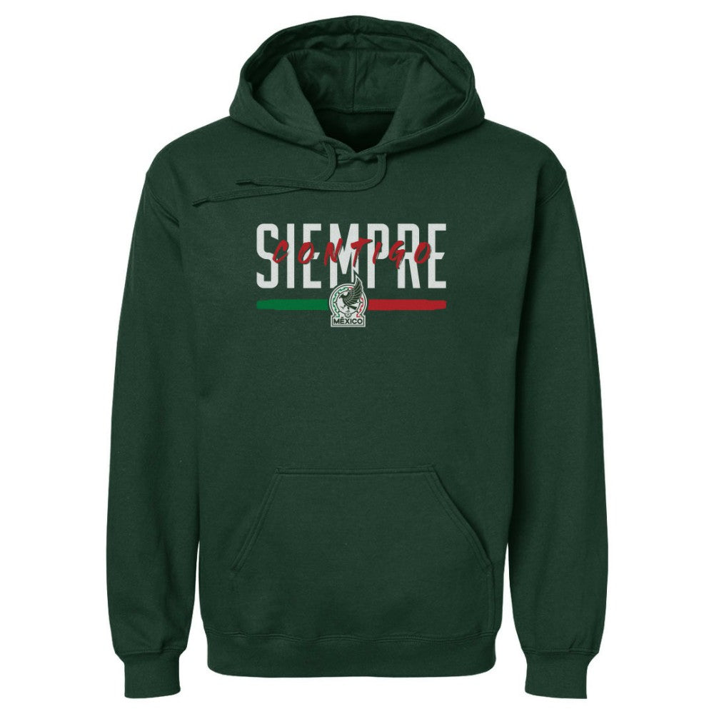 Mexico National Team 500 Level Siempre Contigo Pullover Hoodie Dark Green - FIFA World CUP
