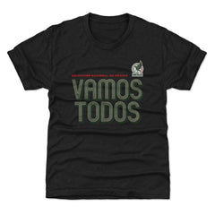 Mexico National Team 500 Level Youth Vamos Todos Inline Bold T-Shirt Black - FIFA World CUP