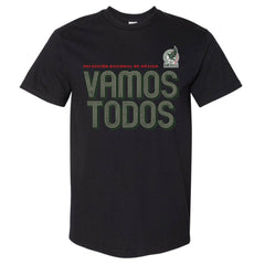 Mexico National Team 500 Level Vamos Todos Inline Bold Heavyweight T-Shirt Black - FIFA World CUP