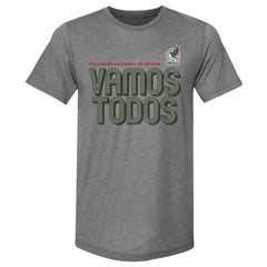Mexico National Team 500 Level Vamos Todos Premium Tri-Blend T-Shirt Gray - FIFA World CUP
