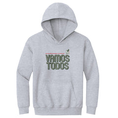 Mexico National Team 500 Level Youth Vamos Todos Inline Bold Pullover Hoodie Gray - FIFA World CUP