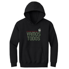 Mexico National Team 500 Level Youth Vamos Todos Inline Bold Pullover Hoodie Black - FIFA World CUP