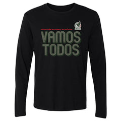 Mexico National Team 500 Level Vamos Todos Inline Bold Long Sleeve T-Shirt Black - FIFA World CUP