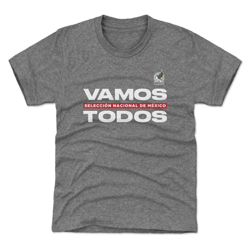 Mexico National Team 500 Level Youth Vamos Todos T-Shirt Gray - FIFA World CUP