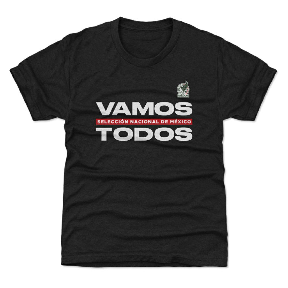 Mexico National Team 500 Level Youth Vamos Todos T-Shirt Black - FIFA World CUP