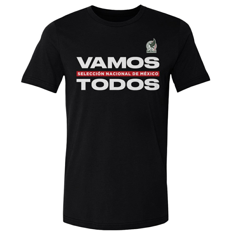 Mexico National Team 500 Level Vamos Todos Cotton T-Shirt Black - FIFA World CUP