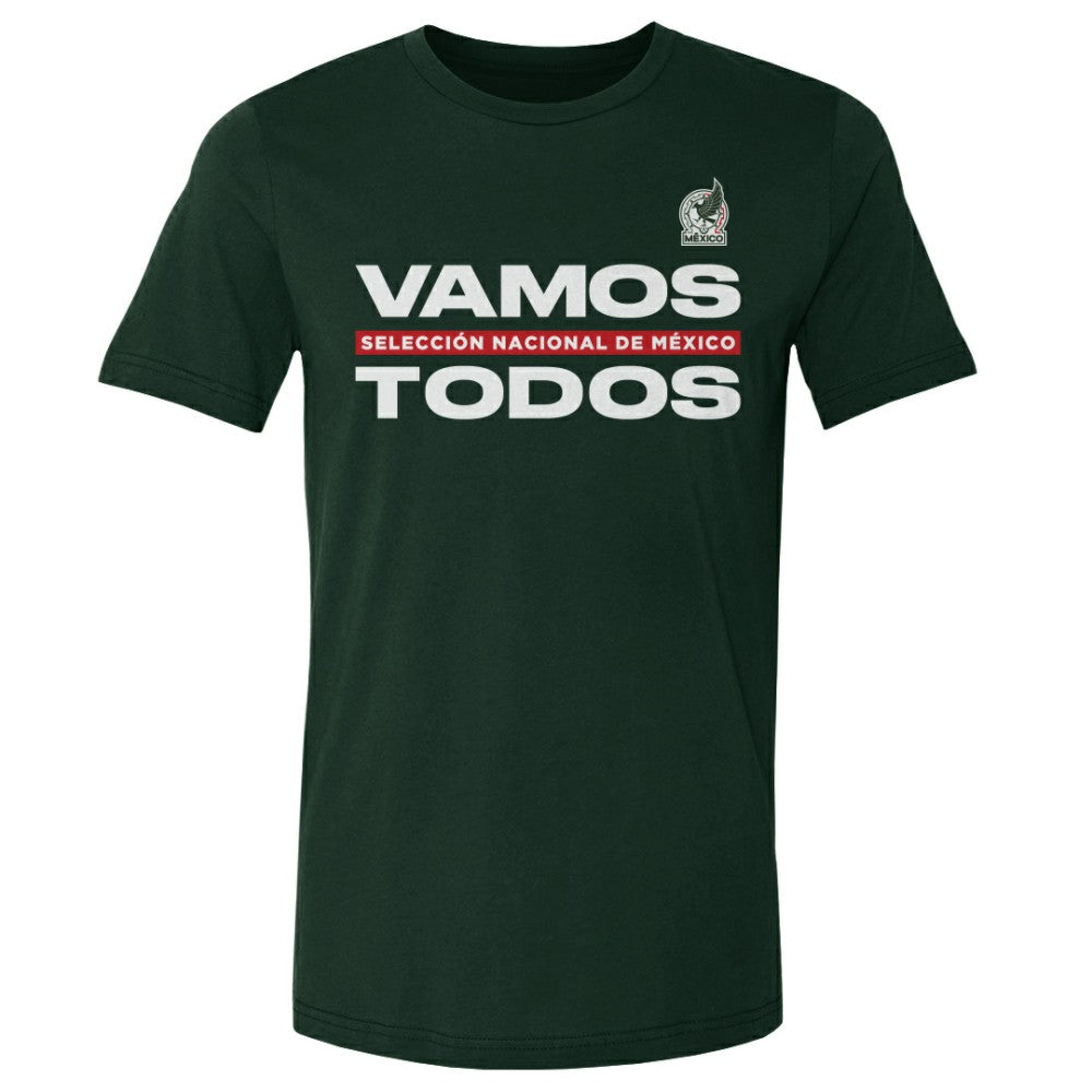 Mexico National Team 500 Level Vamos Todos Cotton T-Shirt Forest Green - FIFA World CUP