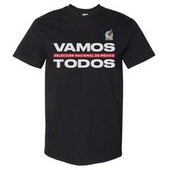 Mexico National Team 500 Level Vamos Todos Heavyweight T-Shirt Black - FIFA World CUP